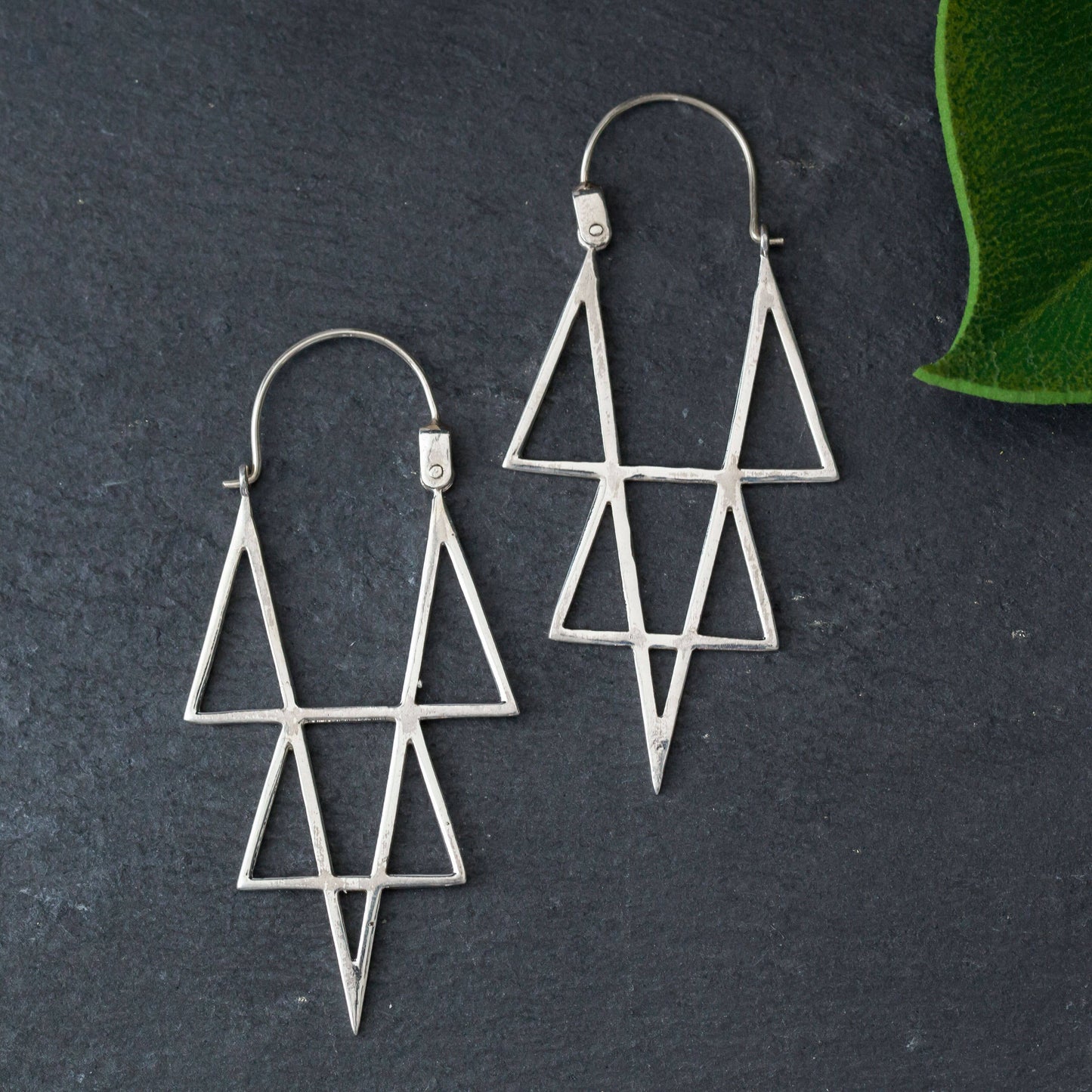 Sterling Silver Star Point Earring