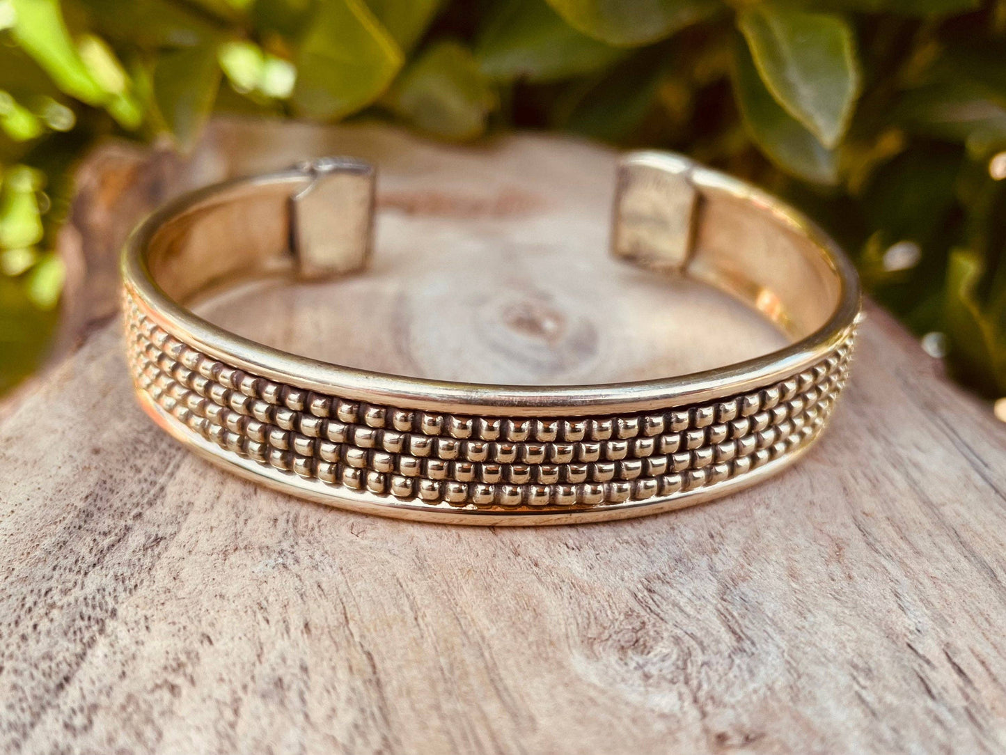 Women's Brass Cuff Bracelet / Boho / Textured / Rustic / Bohemian / Hippie / Gypsy / Jewellery / Adjustable