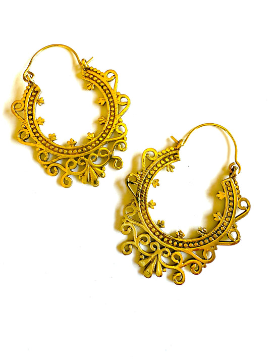 Elah Brass Hoop