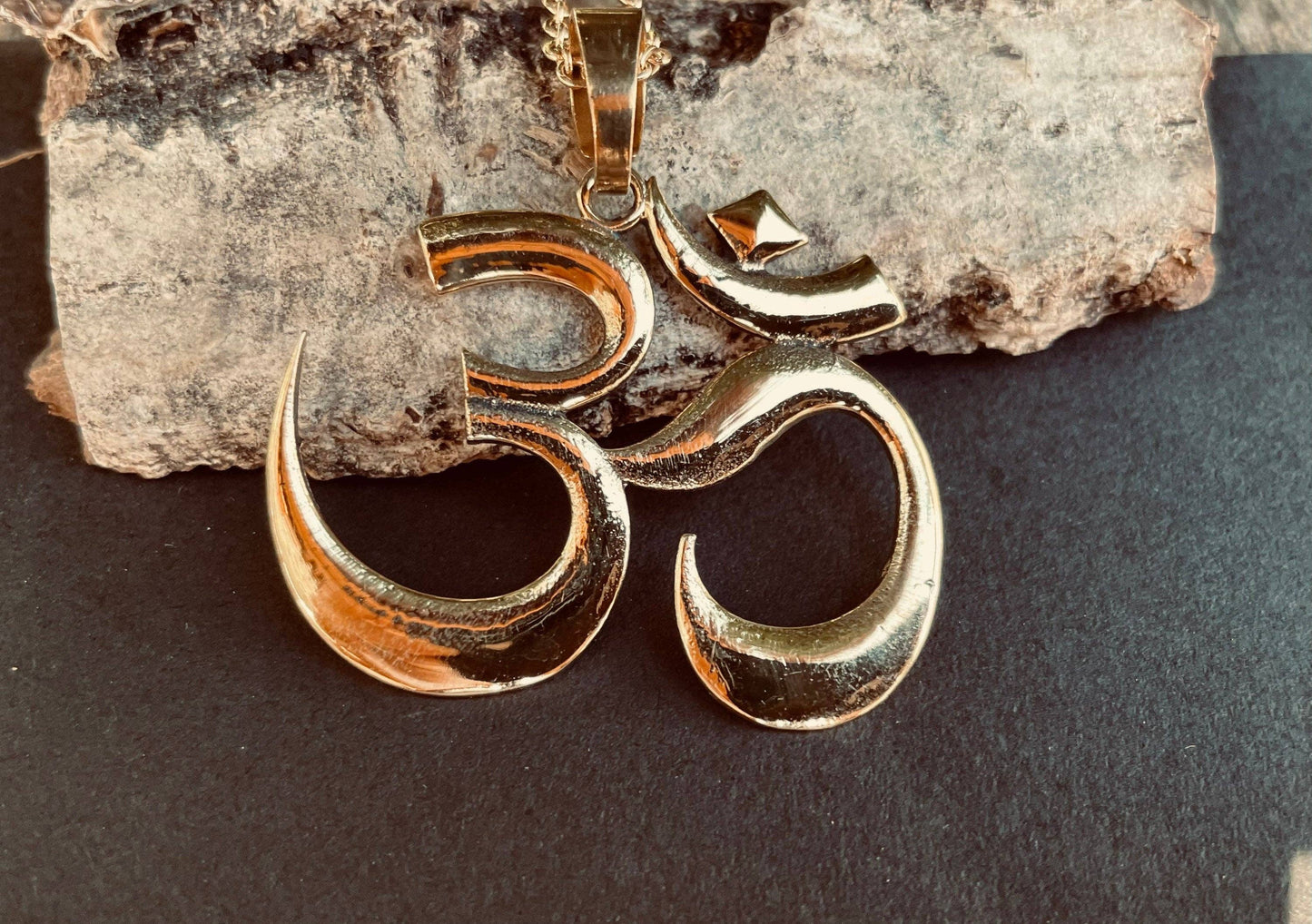 Brass Ohm necklace
