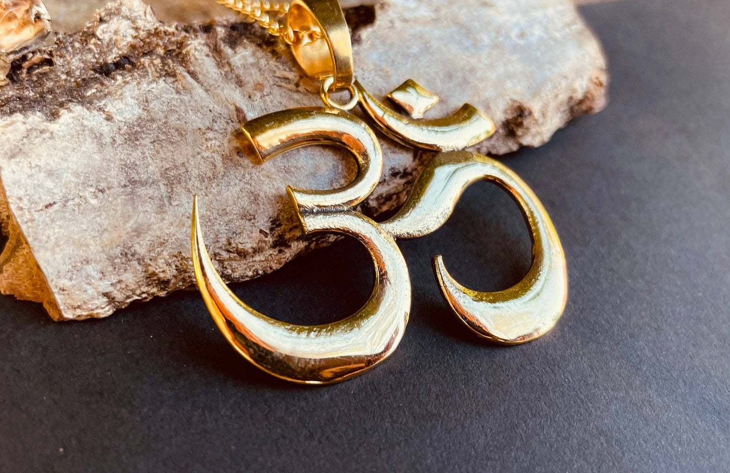 Brass Ohm necklace