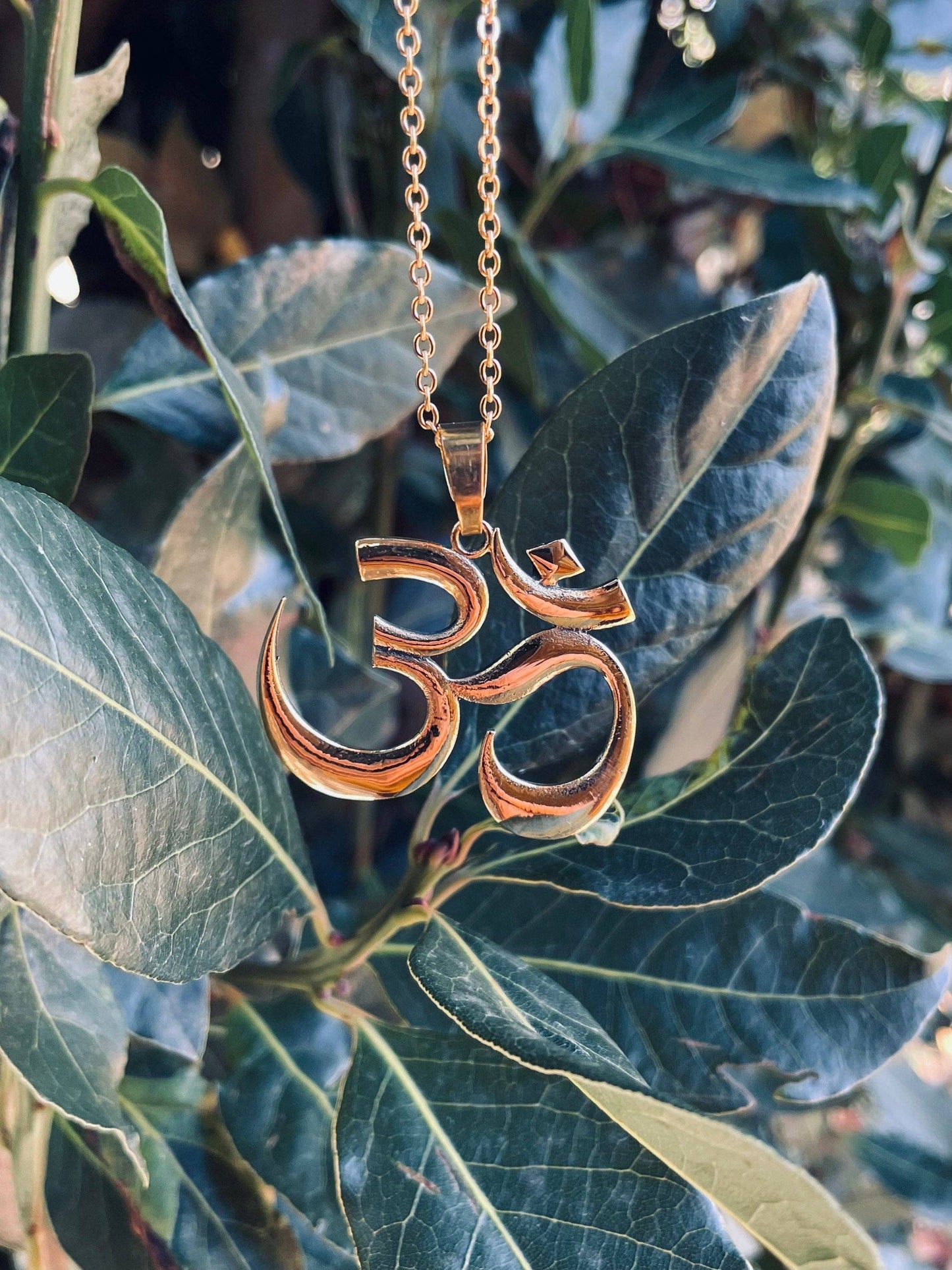 Brass Ohm necklace