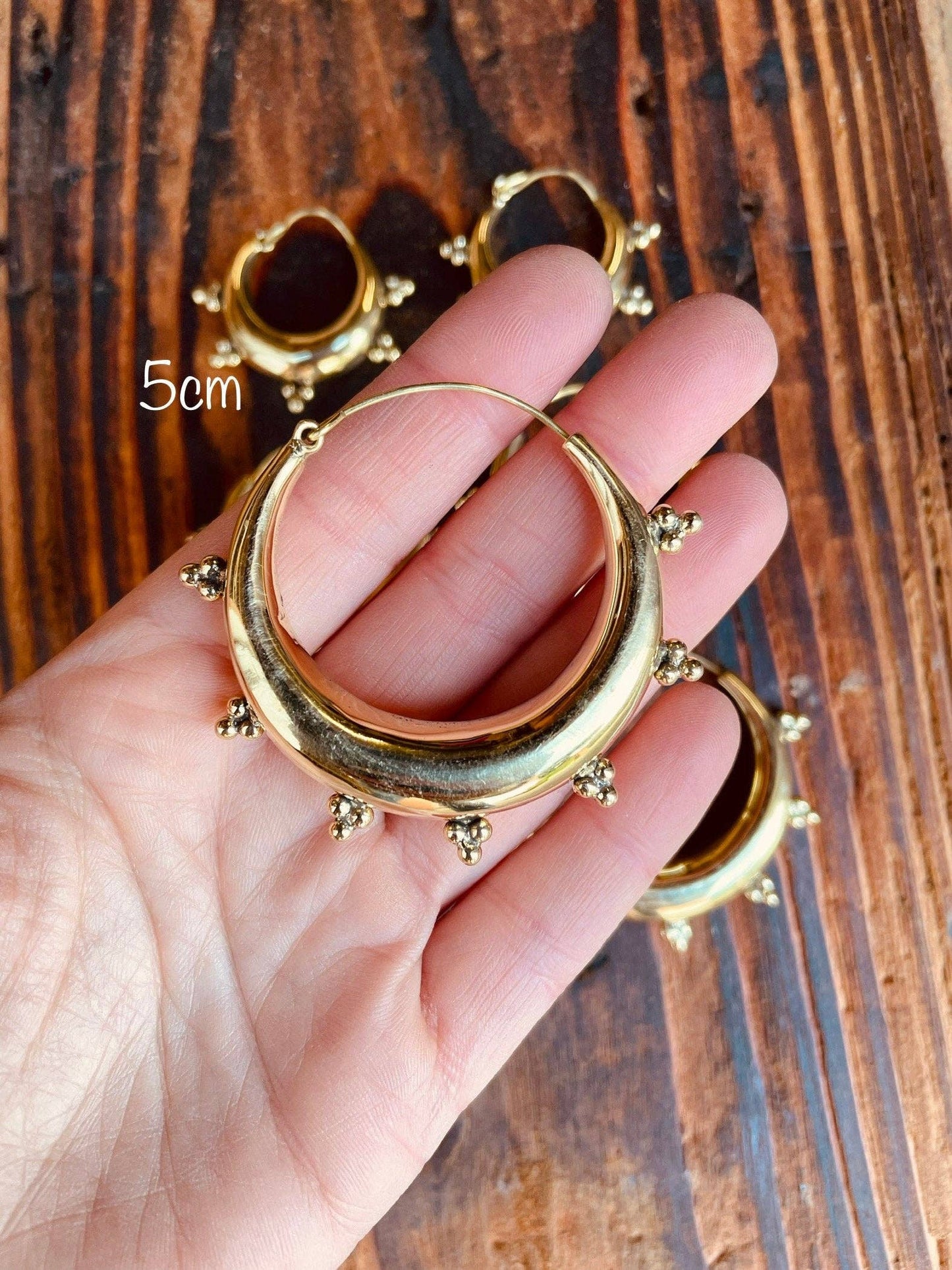 Gold Chunky Hoop Earrings