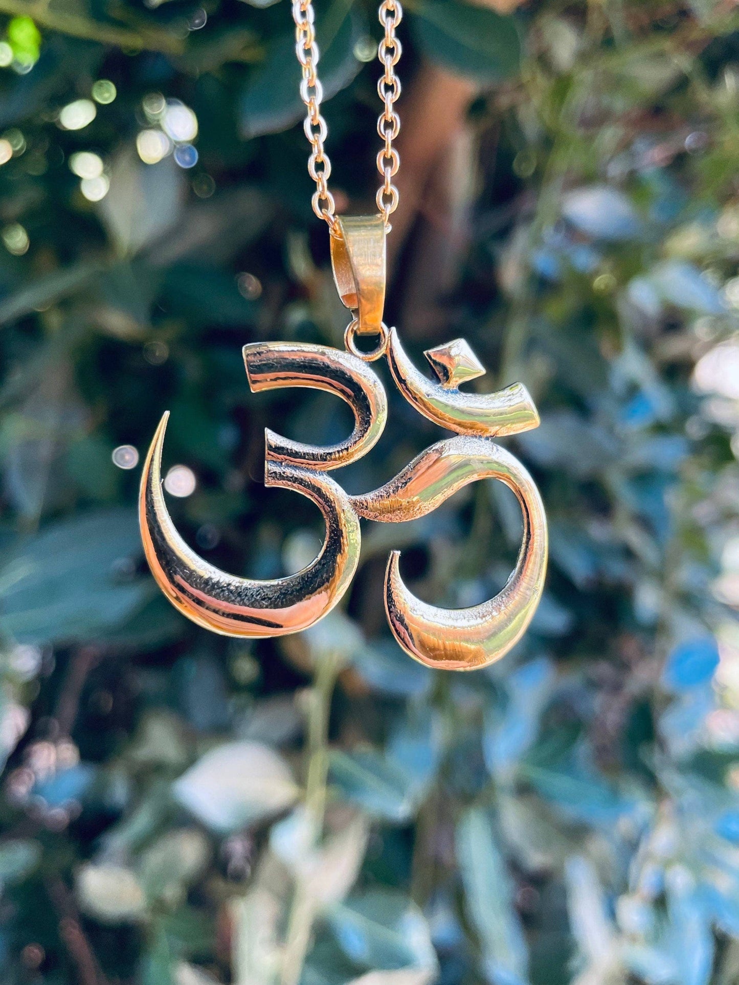 Brass Ohm necklace