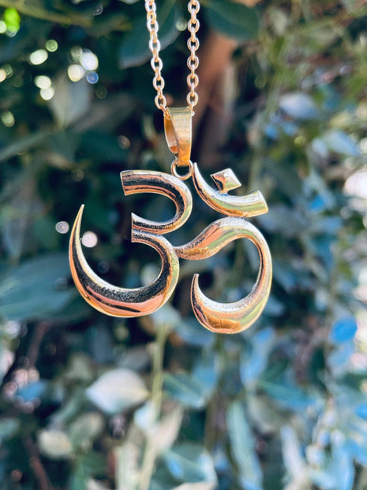 Brass Ohm necklace