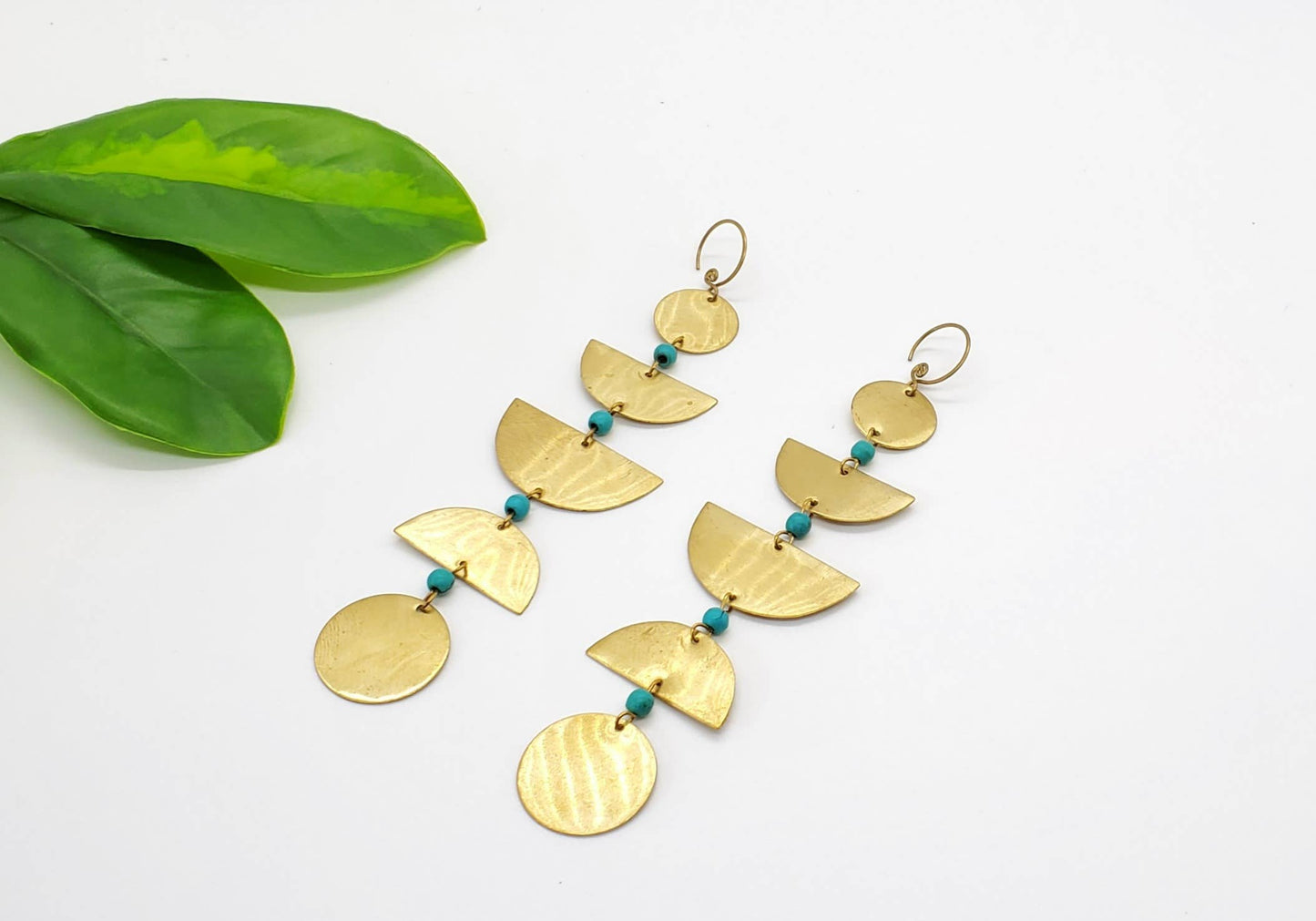 Moon Phase Earring: Lava