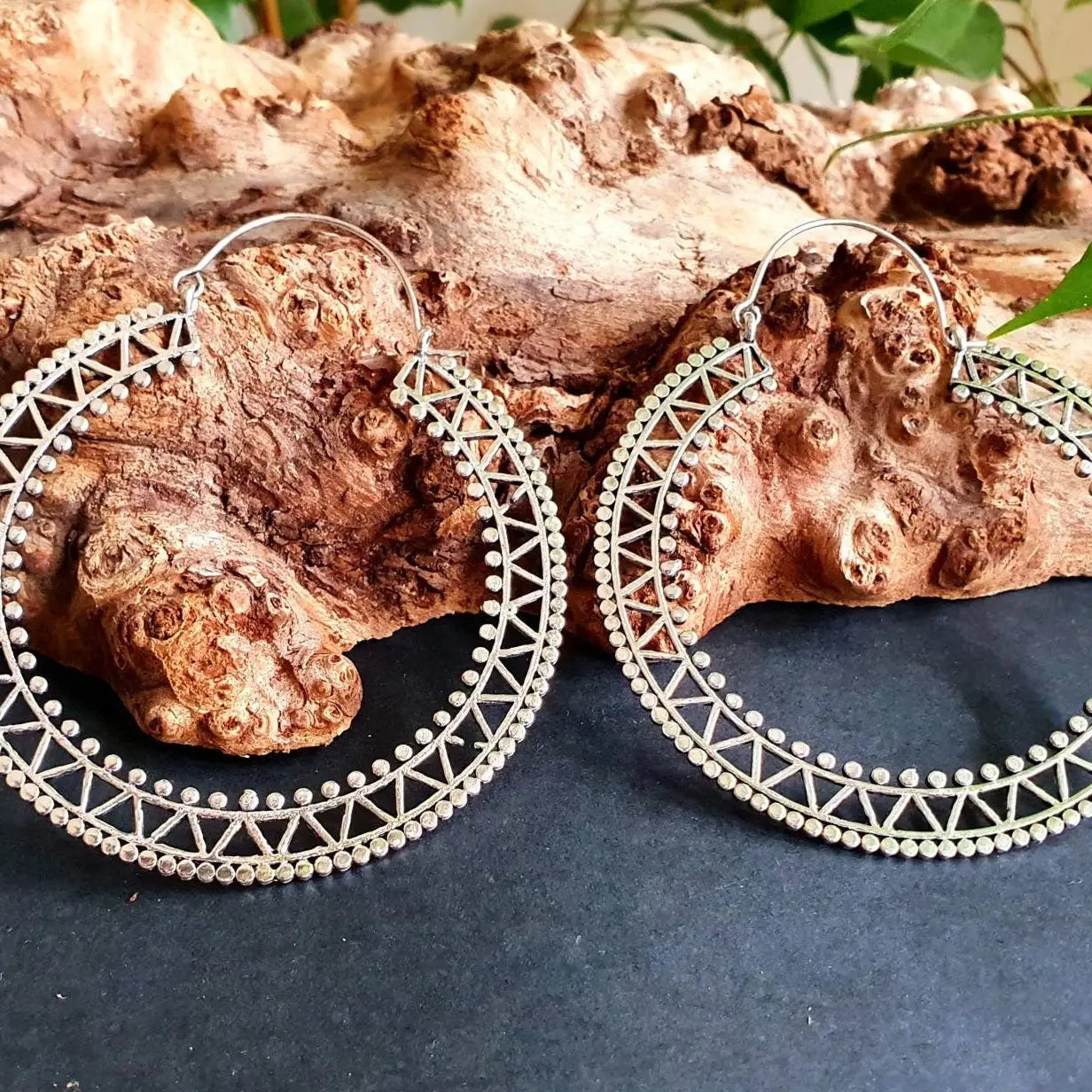 Gypsy Spiral Hippie Style Hoops