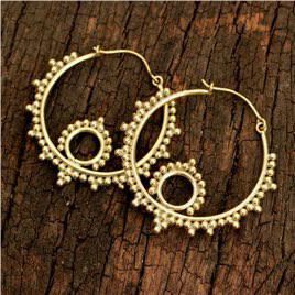 Brass Drishti Earring