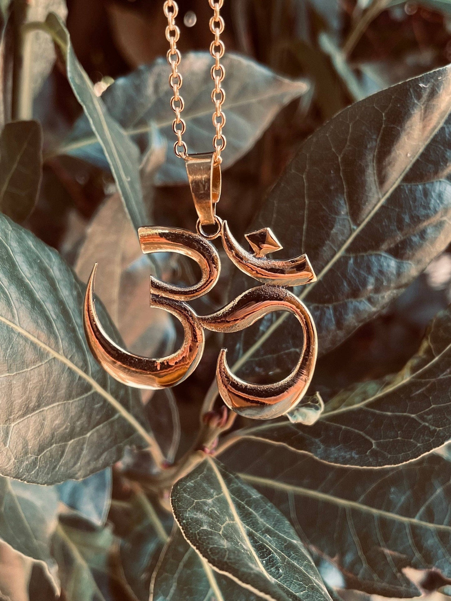 Brass Ohm necklace