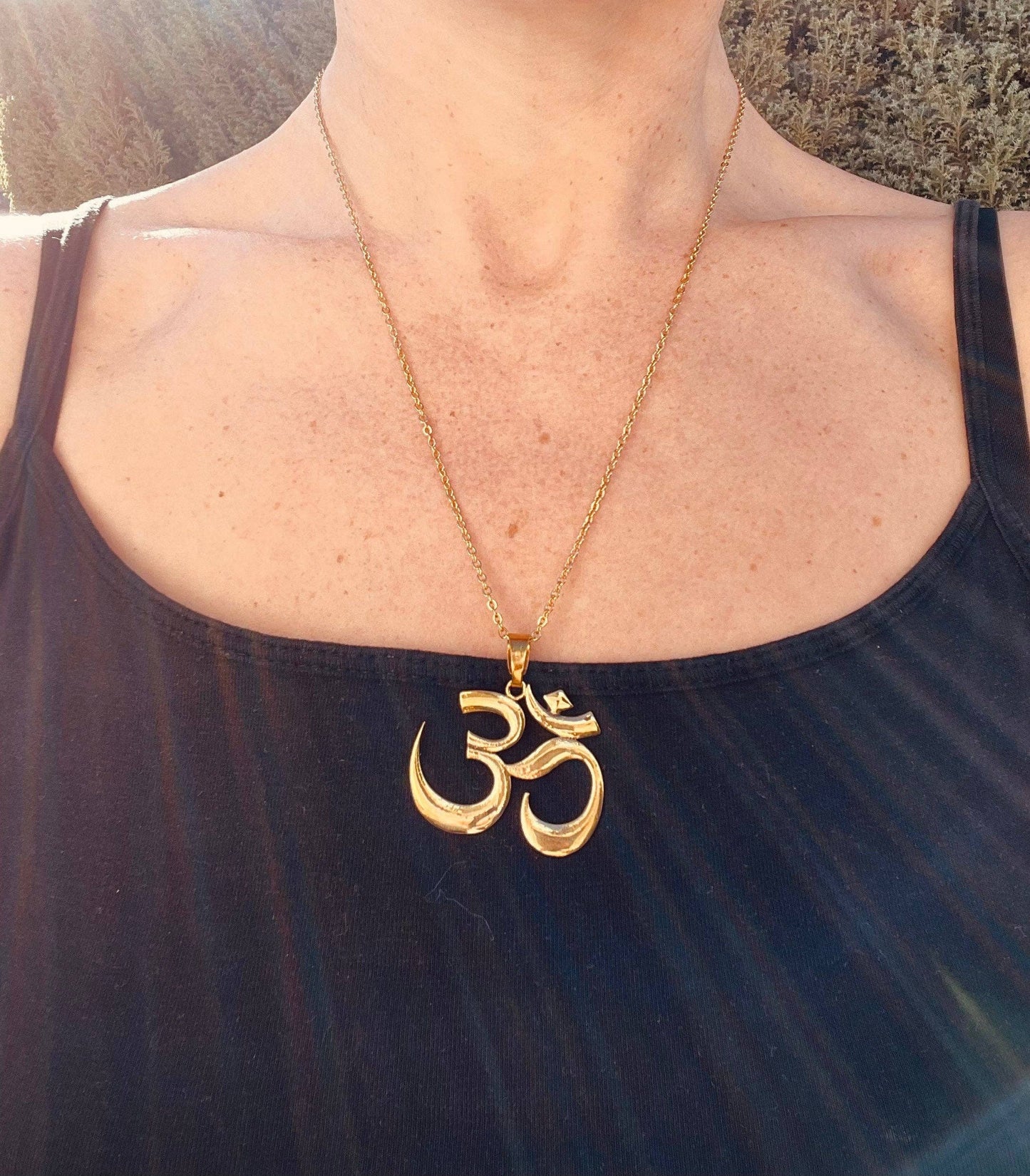 Brass Ohm necklace