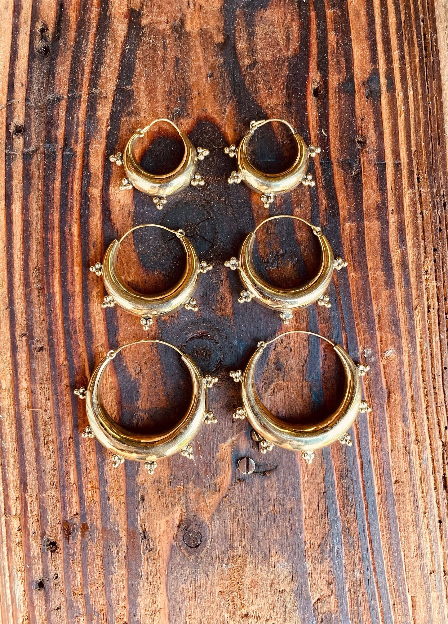 Gold Chunky Hoop Earrings