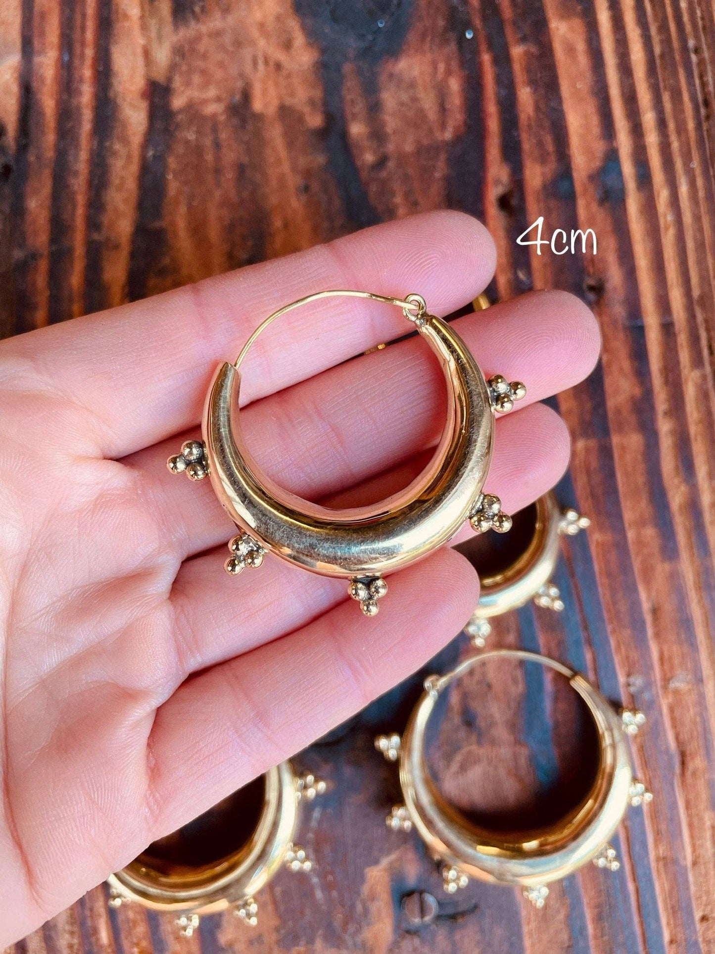 Gold Chunky Hoop Earrings