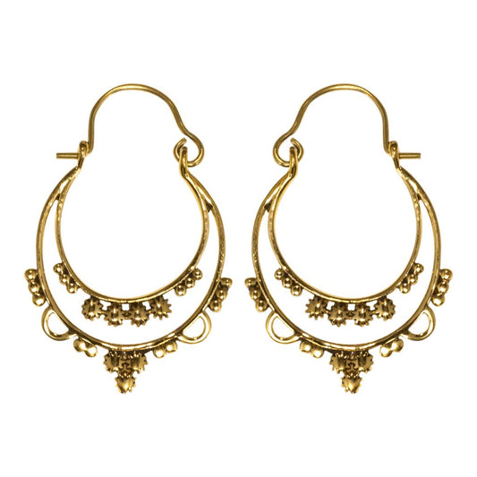 Versailles Brass Hoop Earrings