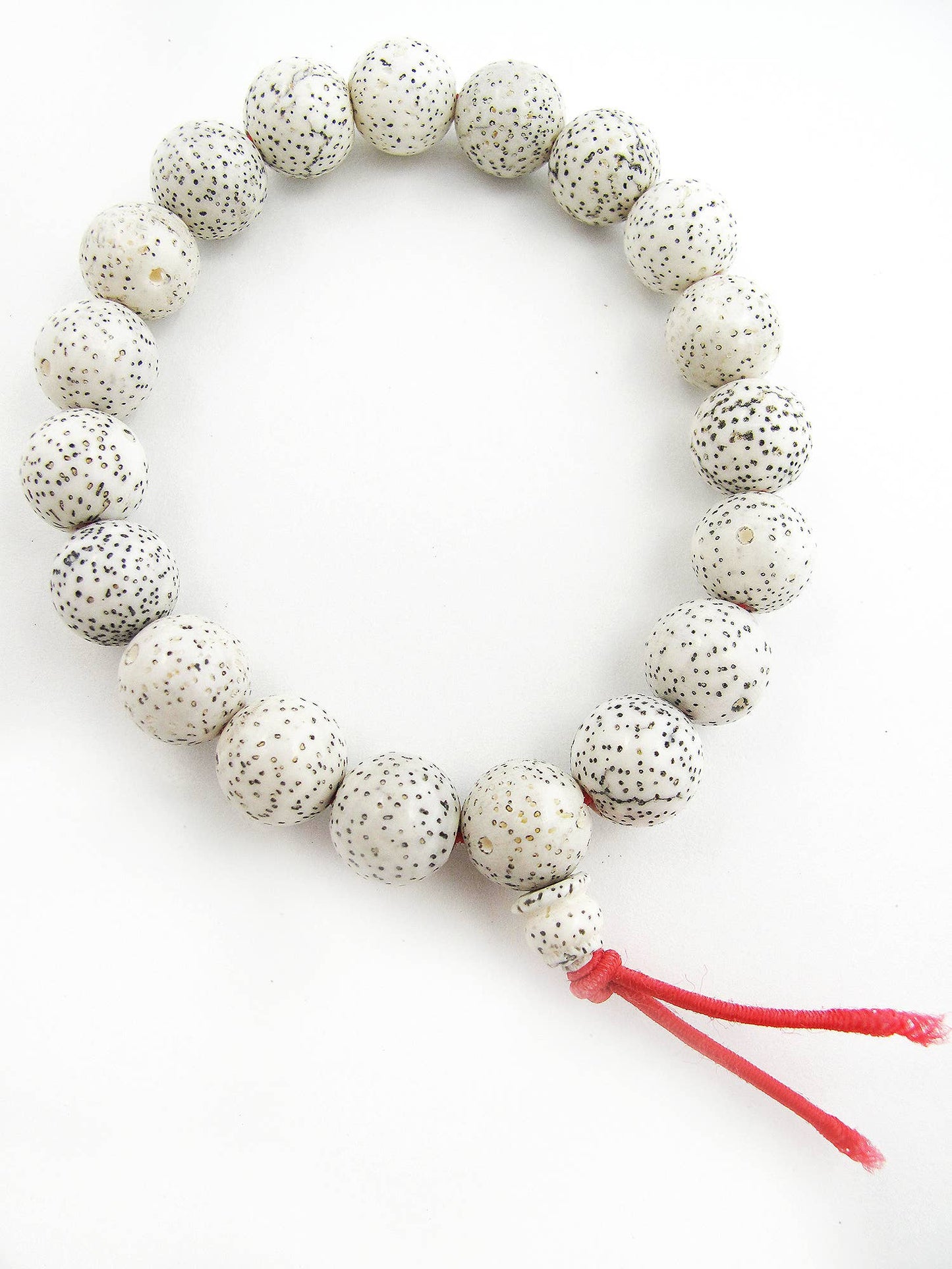 Lotus Seed Mala Bracelet - White